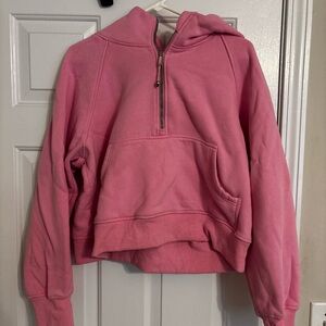 Pink Half-Zip Hoodie